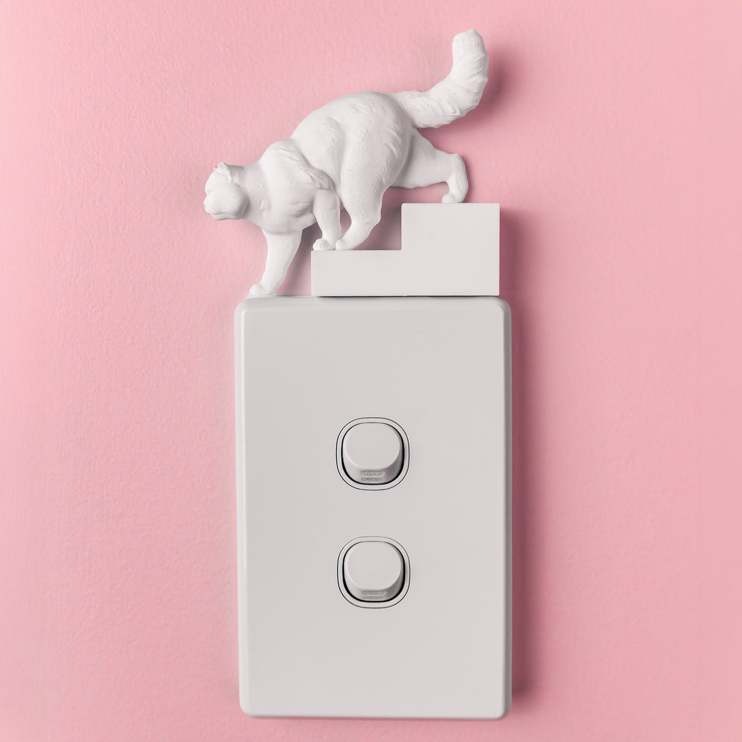 Walking Cat Light Switch Cover
