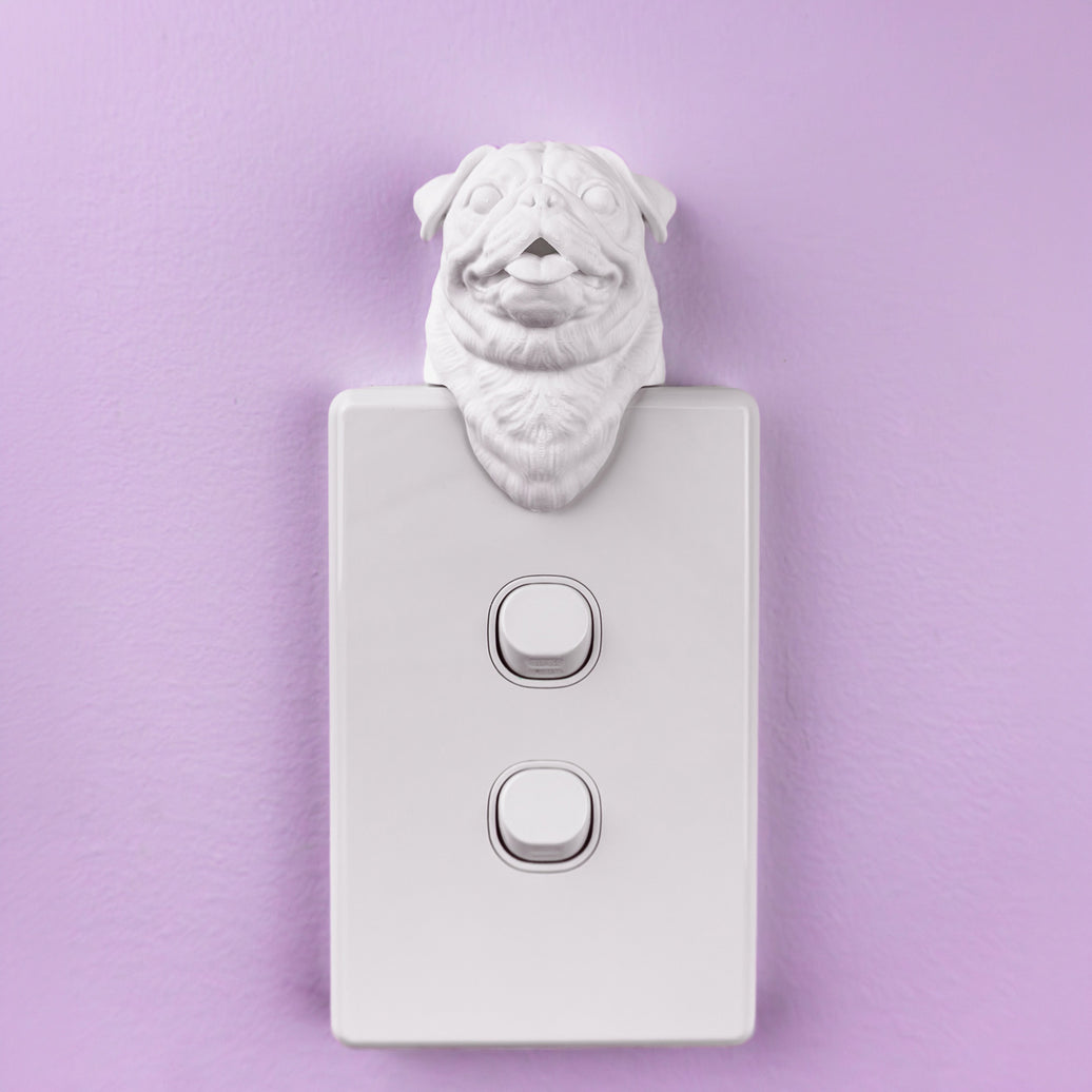 Pug Light Switch Cover
