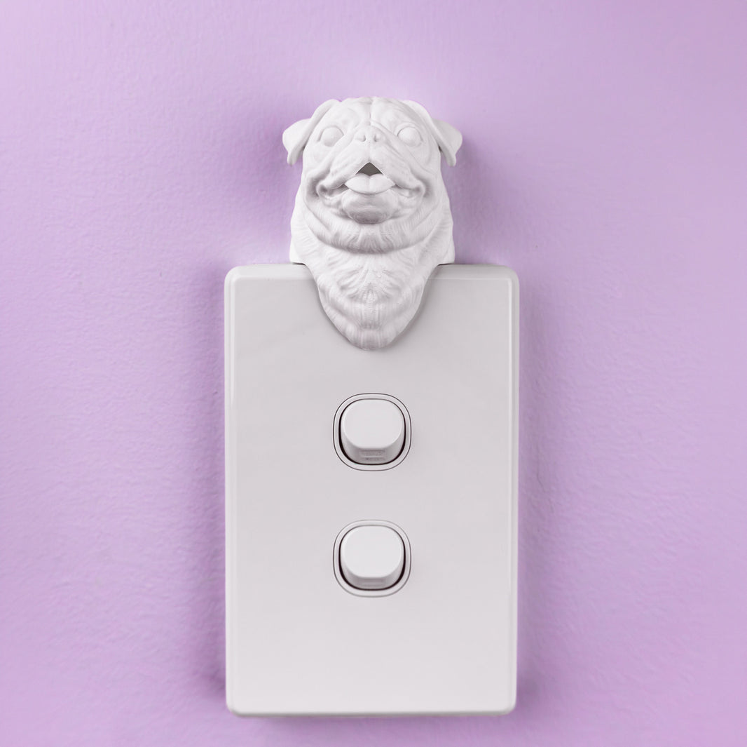 Pug Light Switch Cover