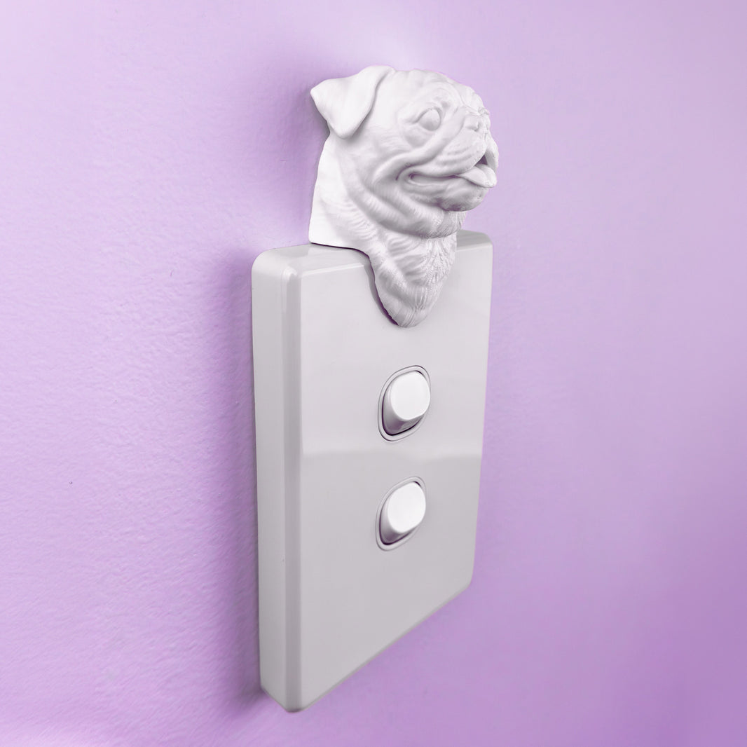 Pug Light Switch Cover
