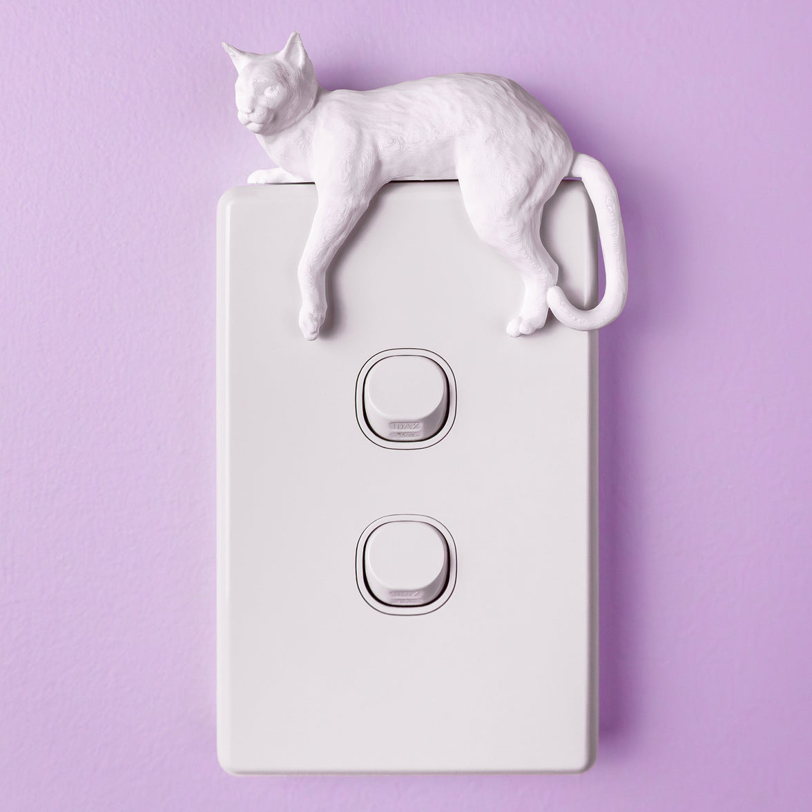 Lounging Cat Switch Cover