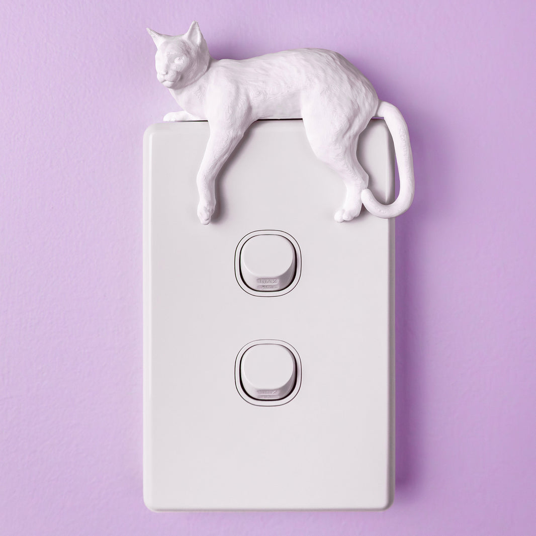 Lounging Cat Switch Cover