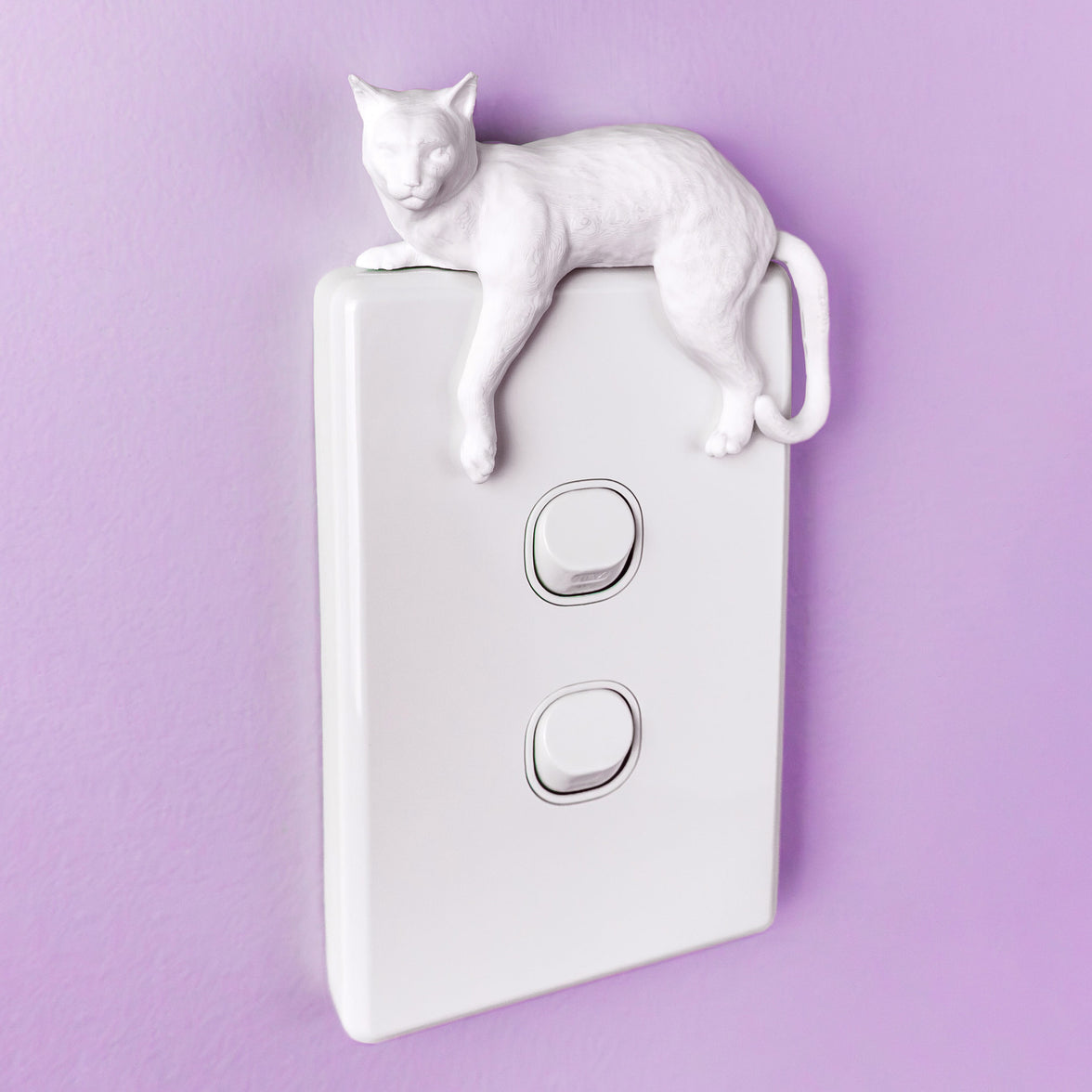 Lounging Cat Switch Cover