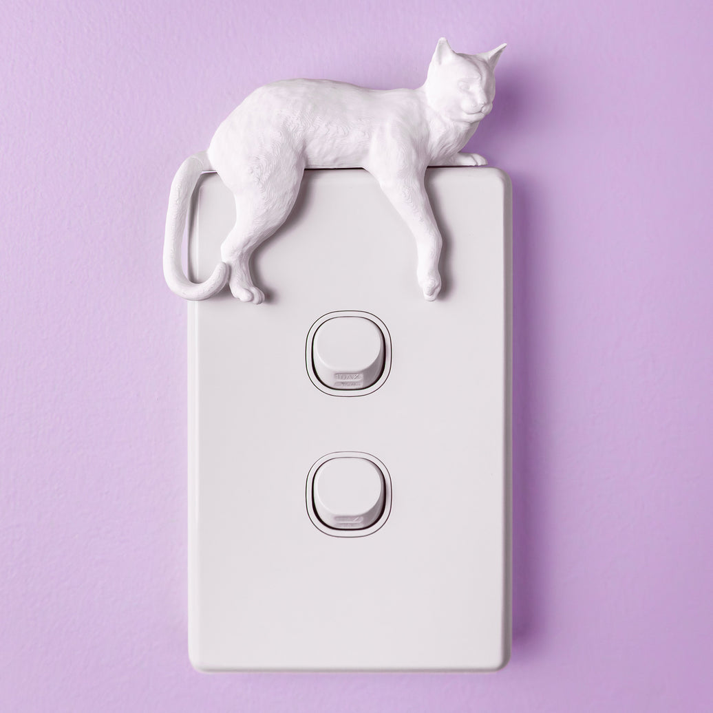 Lounging Cat Switch Cover