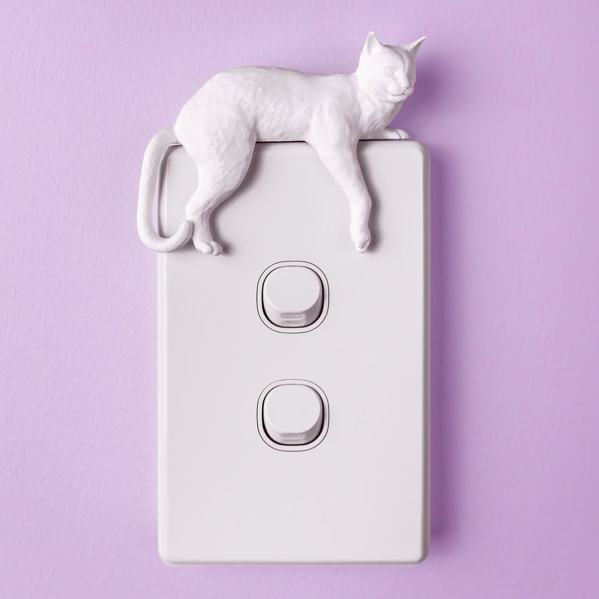 Lounging Cat Switch Cover