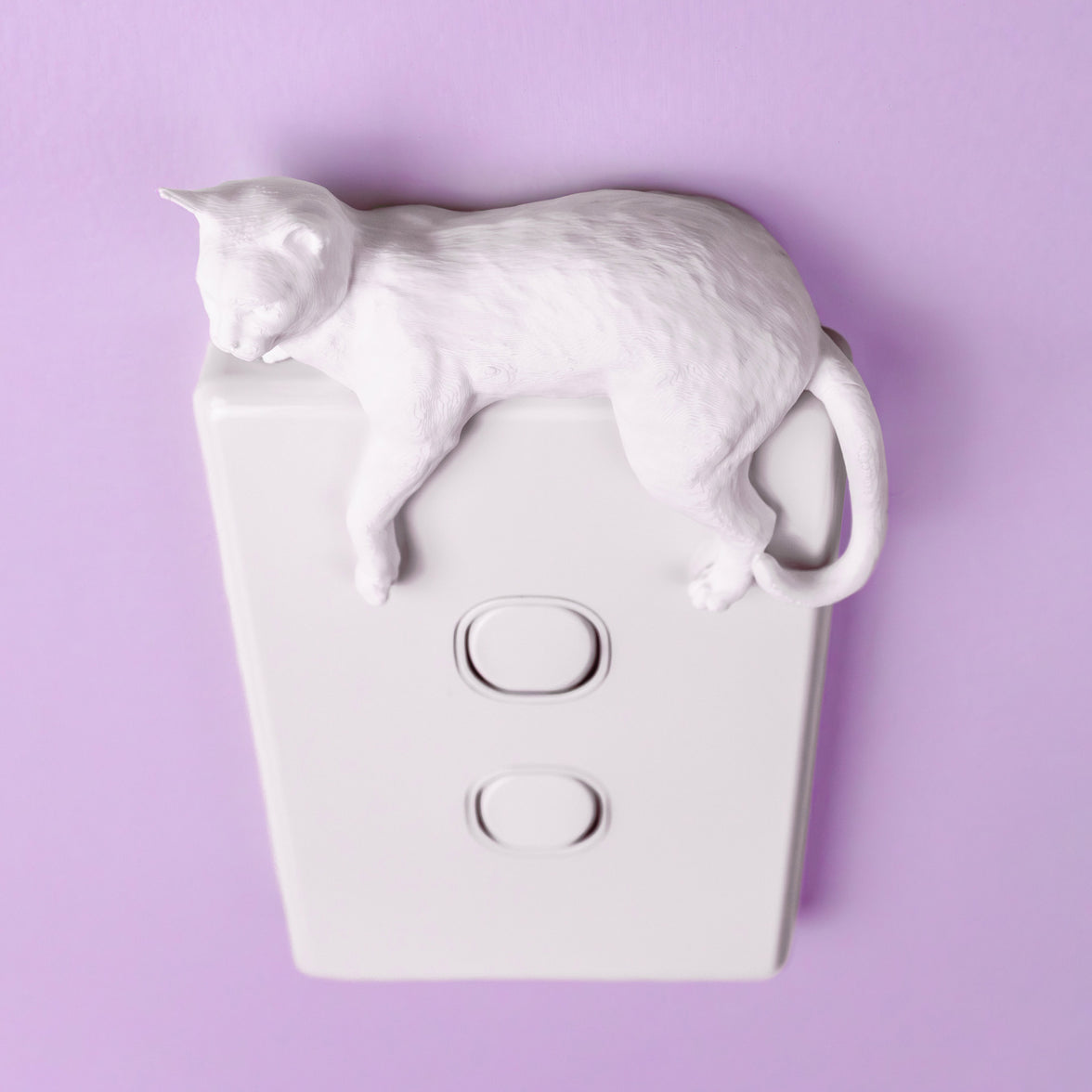 Lounging Cat Switch Cover