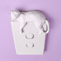 Lounging Cat Switch Cover